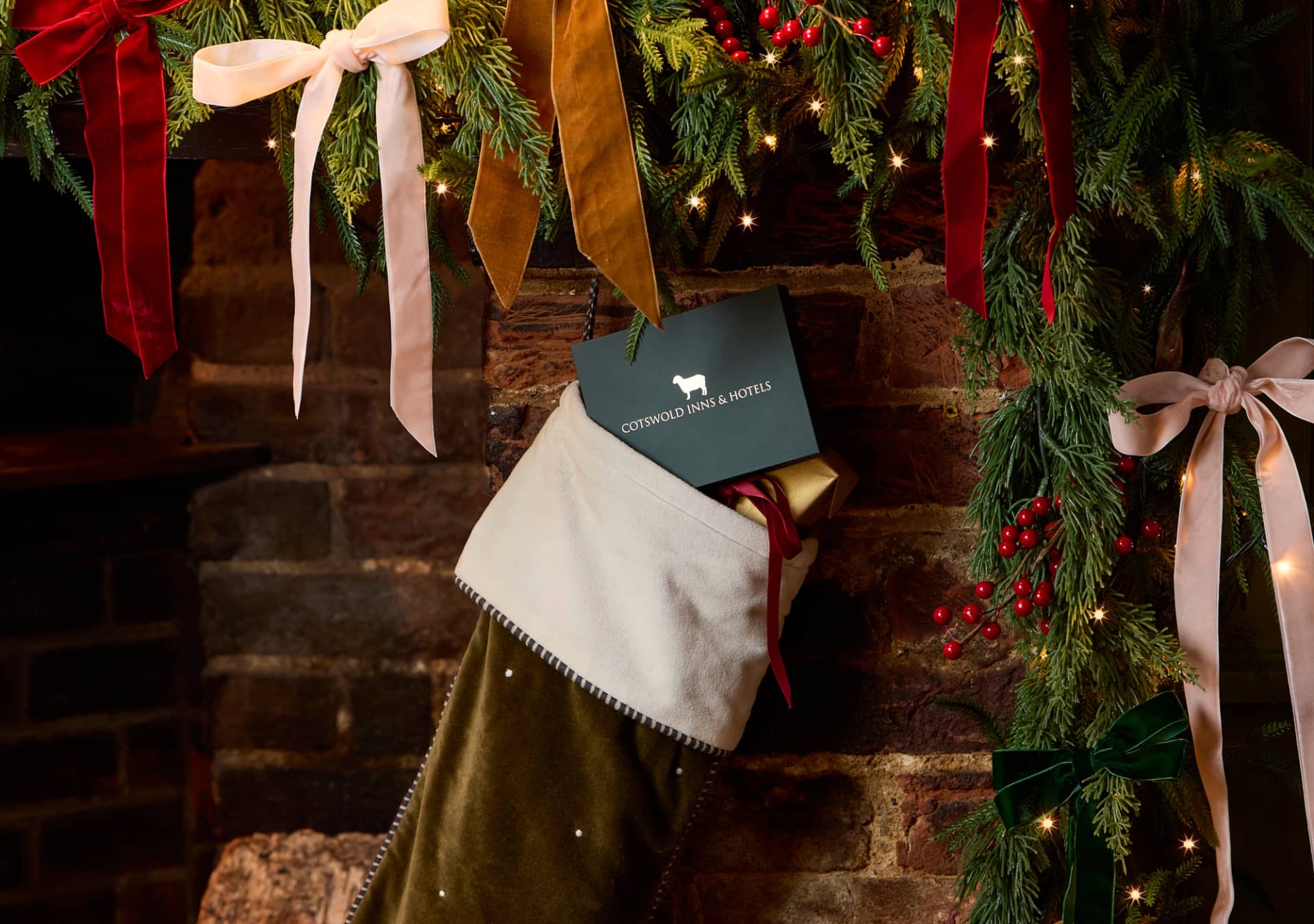 Gift card in Christmas Stocking